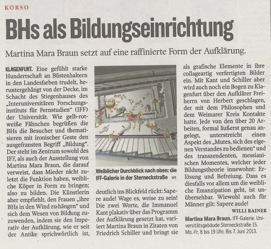 Kleinen Zeitung/Korso vom 14.4.2013